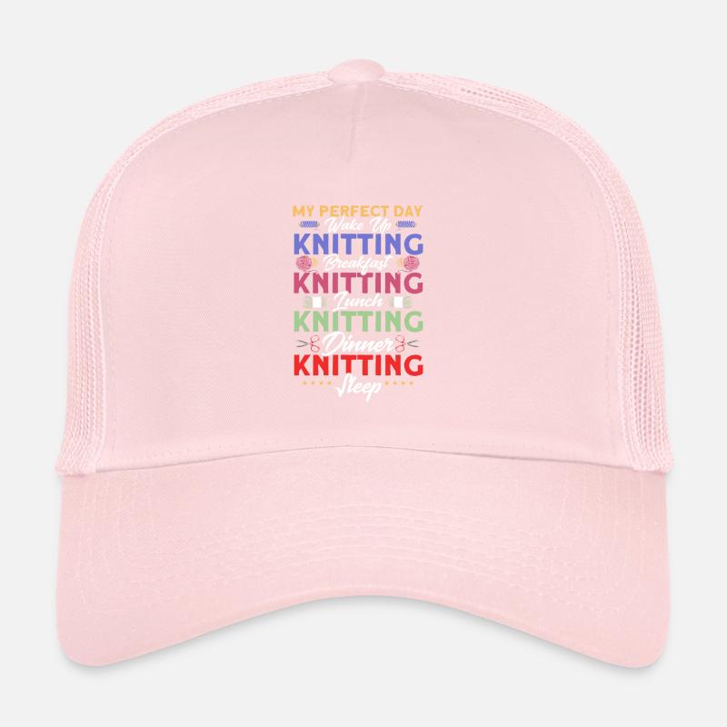 Stricken Stoff Stricken Stricken Geschenk Trucker Cap