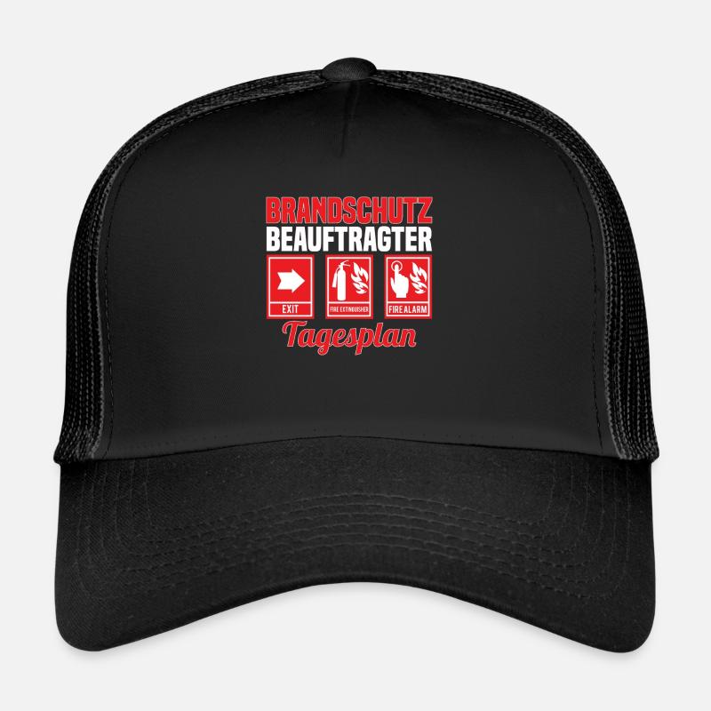 Brandschutzbeauftragter Brandschutz Tagesplan Trucker Cap