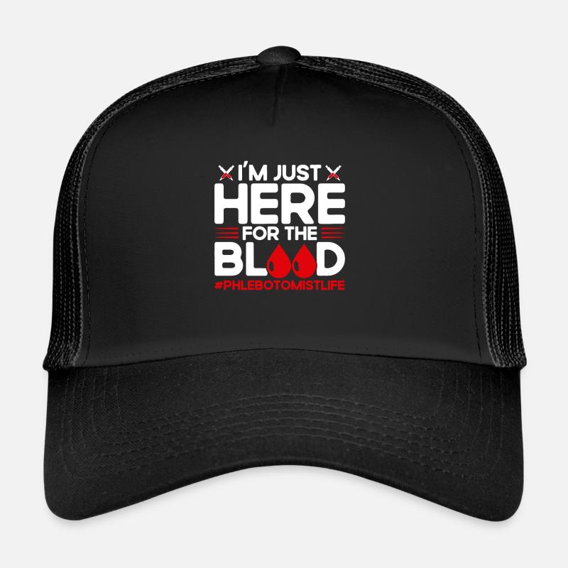 Phlebotomist Blutabnahme Phlebotomie Labor Geschen Trucker Cap