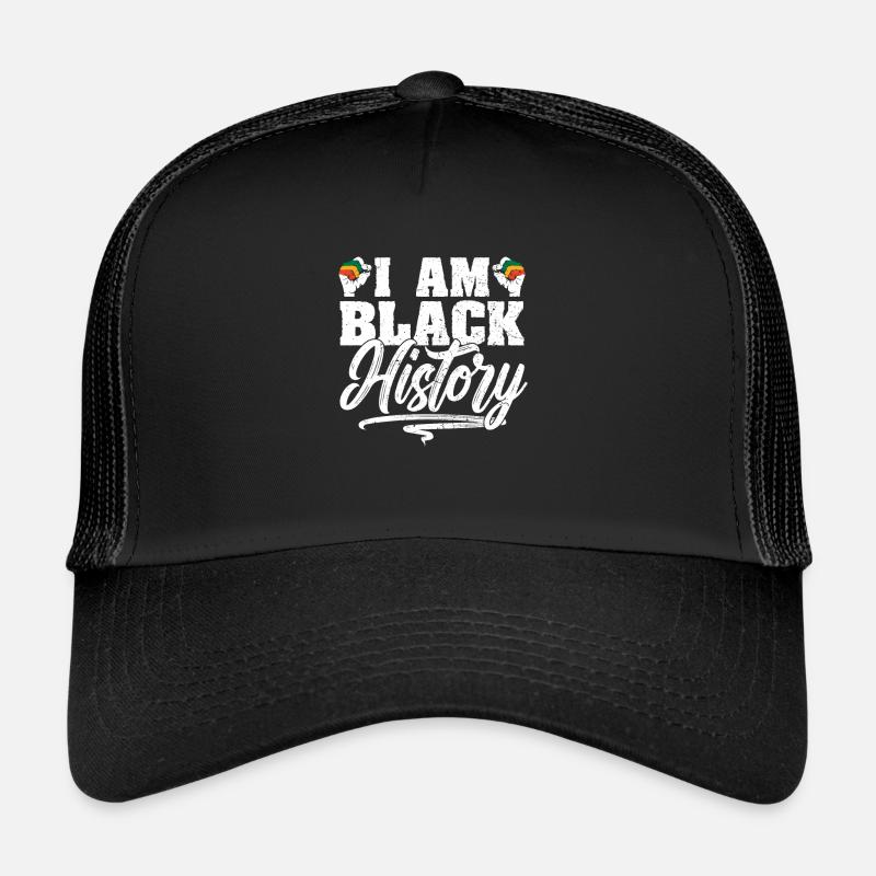 Je suis noir Histoire Afro-Américain Juneteenth Casquette trucker 