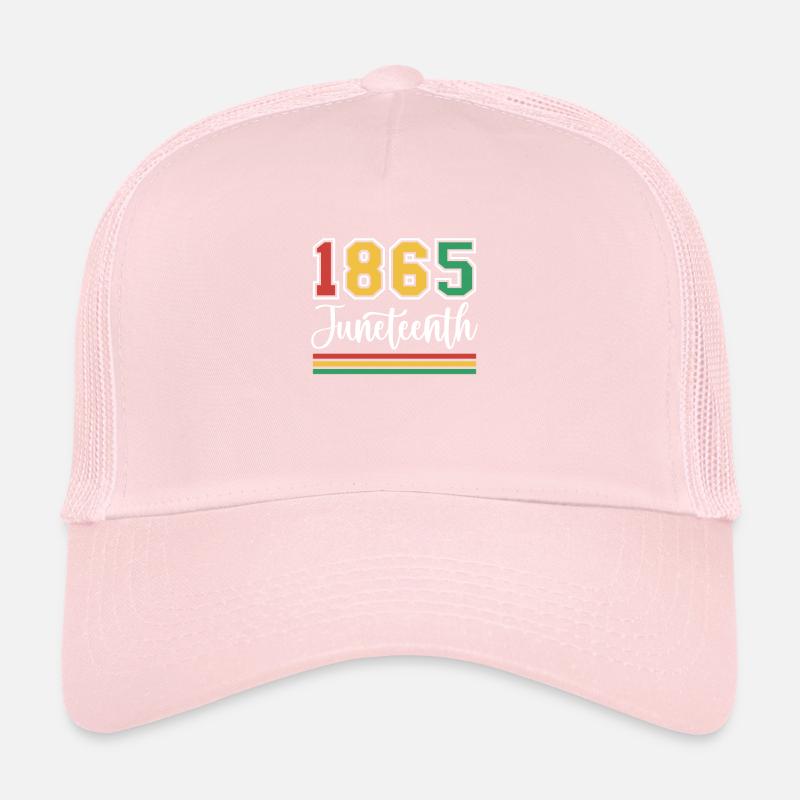 1865 Histoire des Noirs Afro-Américain Juneteenth Casquette trucker 