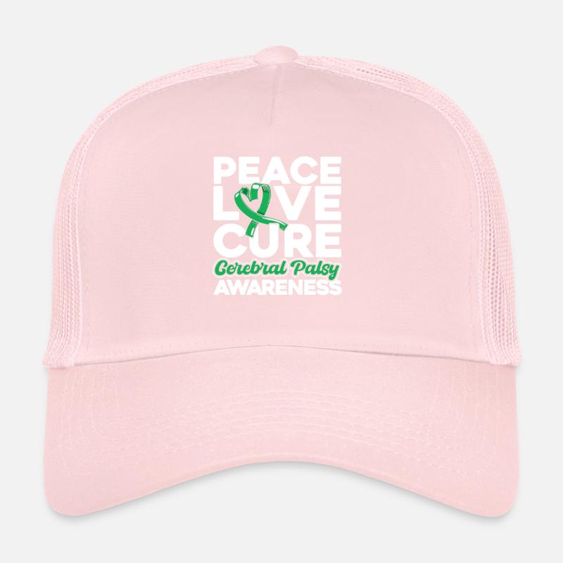 Conscience de la paralysie cérébrale Green Loop Zereb Casquette trucker 
