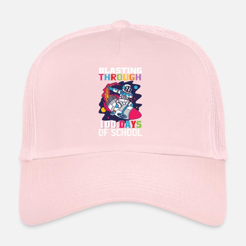 Dynamitage à travers 100 jours de fusée scolaire Casquette trucker 