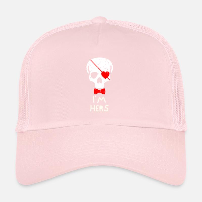 Je suis ton cadeau pour le cache-œil de crâne d’homme Casquette trucker 
