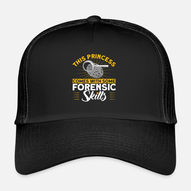 Princess Forensic Skills Forensic Wi - Casquette trucker  - noir/noir