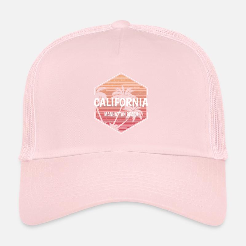 Souvenir de vacances à Manhattan Beach Beach Casquette trucker 