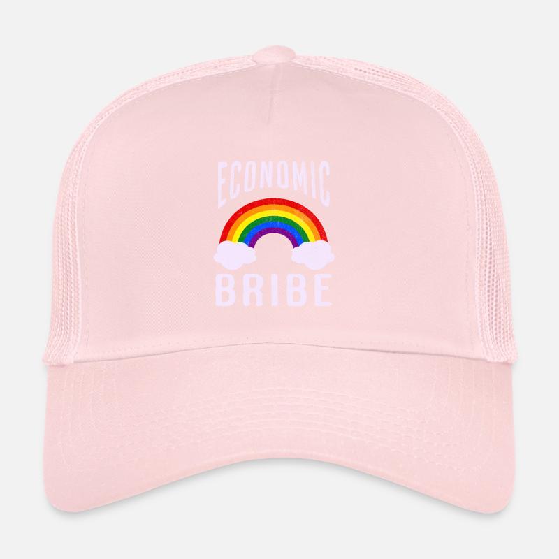 Economic Bribe Sarcastic Rainbow Trucker Cap