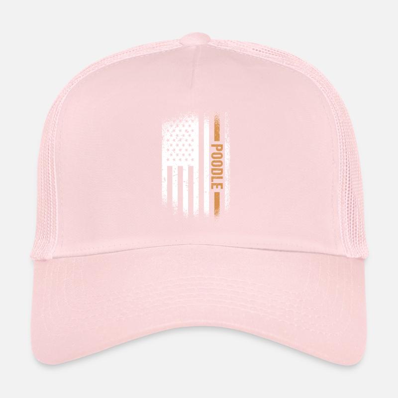 Caniche Us Flag Casquette trucker 