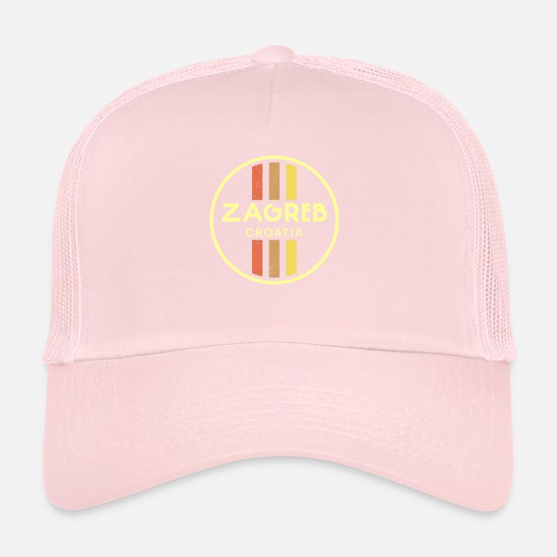 Zagreb Origin Saying Croatia Balkan Flag Trucker Cap
