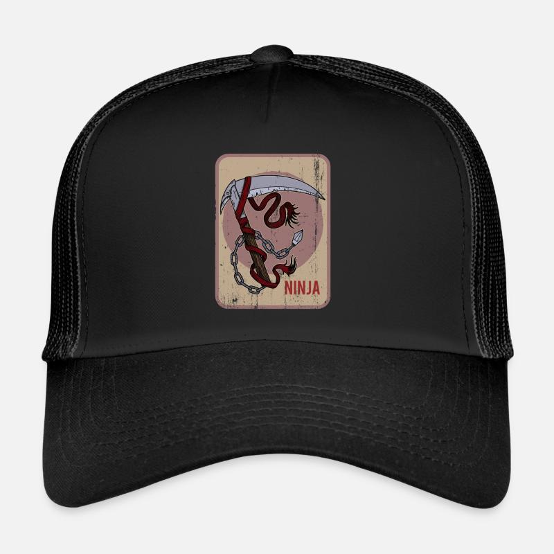 Kusarigama Training Weapon Combat Training Japan Trucker Cap