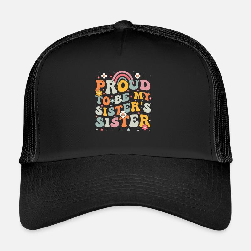Fière soeur drôles de sœurs Casquette trucker 