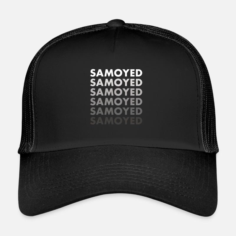 Samoyède - Casquette trucker  - noir/noir