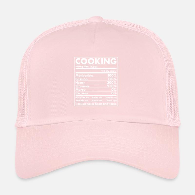 Cuisinier Nutrition Cuisine Casquette trucker 