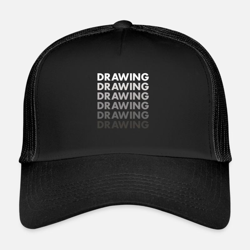 Dessin de tiroir Casquette trucker 