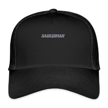 Hackerman Meme Hacking Lustiges Hacker - Trucker Cap - Schwarz/Schwarz - Vorne
