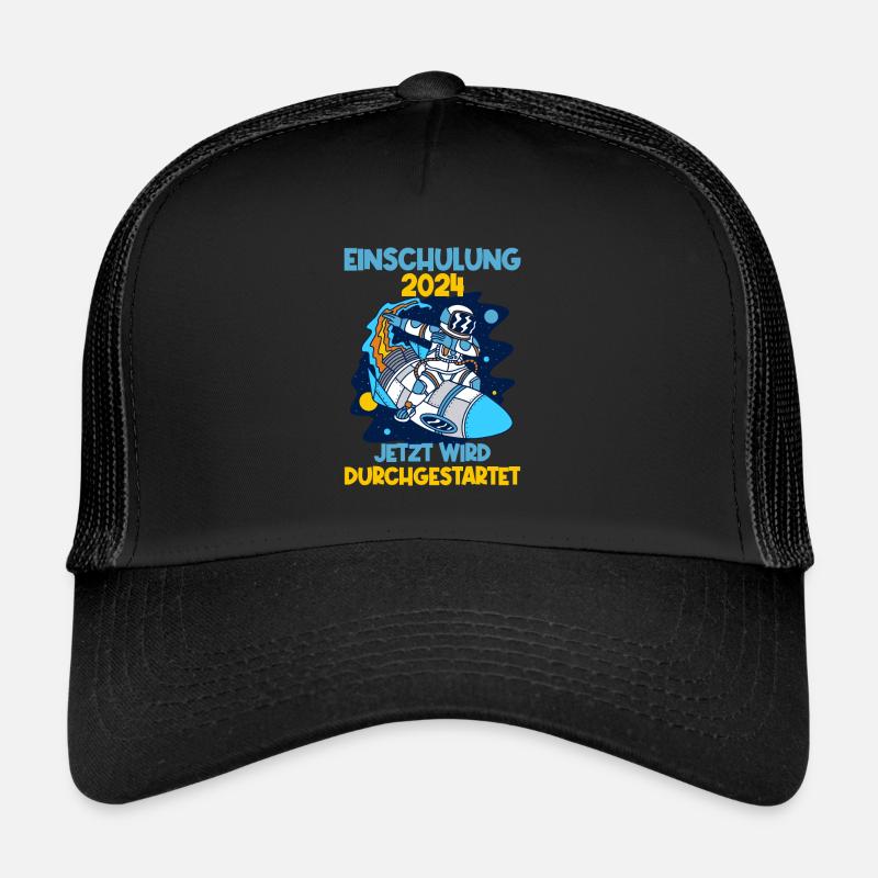 Einschulung 2024 Rakete Schulkind Schuleinführung Trucker Cap