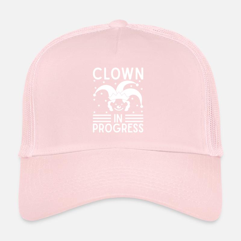 Cirque Graphique Clown En Progrès Artiste De Cirque Casquette trucker 