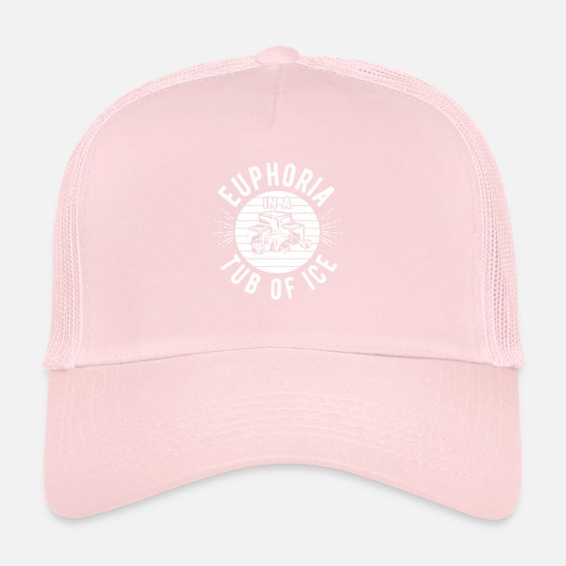 Euphorie de l’eau glacée dans un tube de glace Idée cadeau Casquette trucker 
