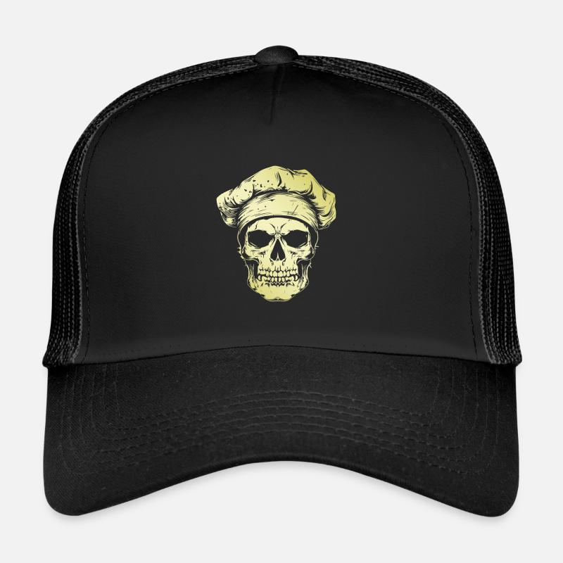 Koch Skull Skelett Chef Trucker Cap