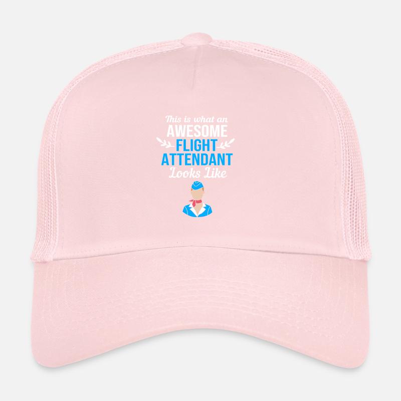 Flight Attendant Stewardess Trucker Cap
