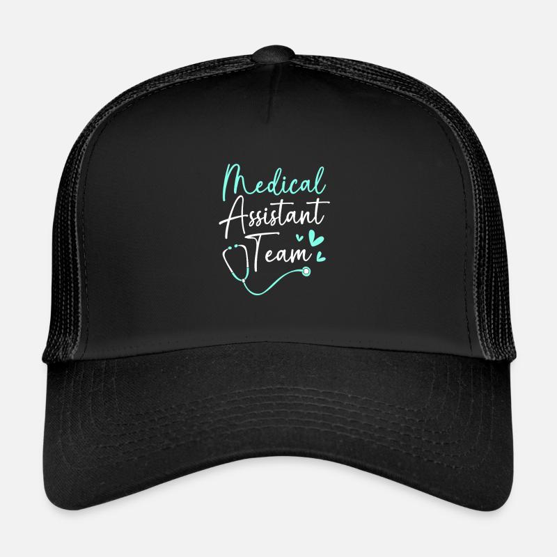 Medizin Mediziner MFA Team - Trucker Cap - Schwarz/Schwarz