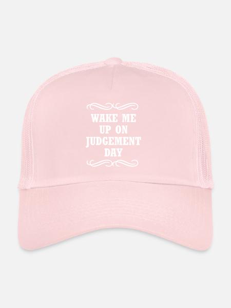 Wake me up - Trucker Cap - pale pink - Front