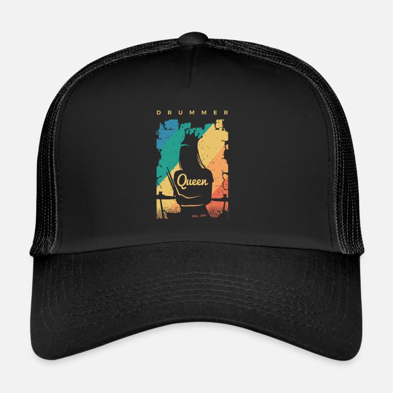 Drums Gift Drummer Percussion Trucker Cap