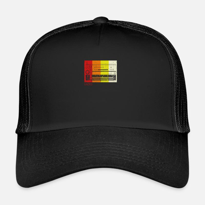 Analog Vintage Drum Machine - Retro 808 Nerd Trucker Cap