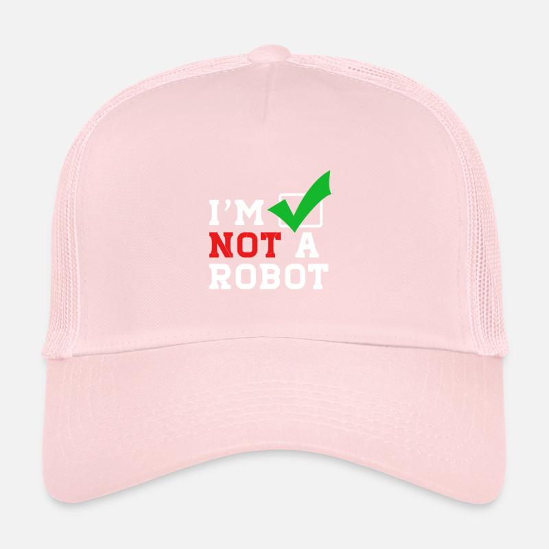 Je ne suis pas un robot sur Internet Casquette trucker 