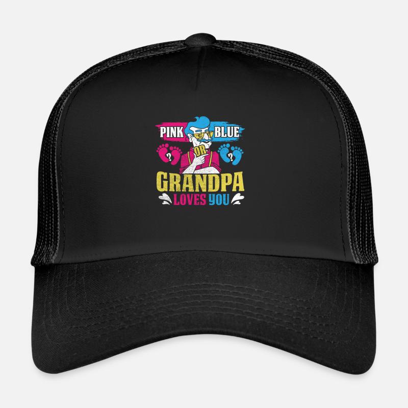 Rosa Oder Blauer Opa Liebt Dich Design Für Opa Trucker Cap