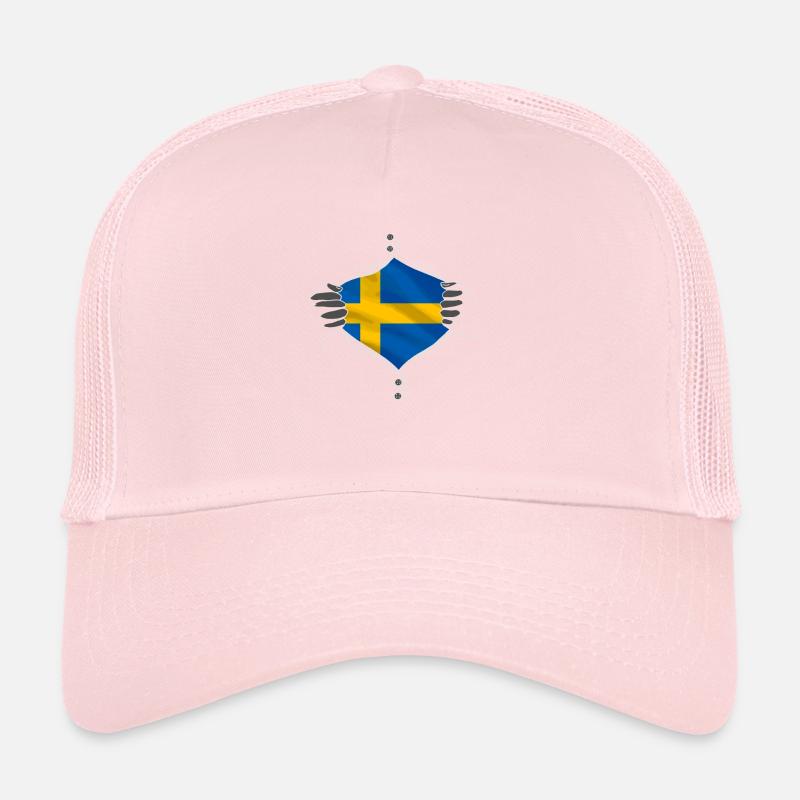 Le drapeau de la Suède est fier Casquette trucker 