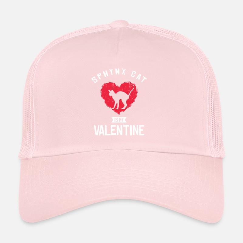 Le chat Sphynx est mon cœur de salutation de la Saint-Valentin Casquette trucker 
