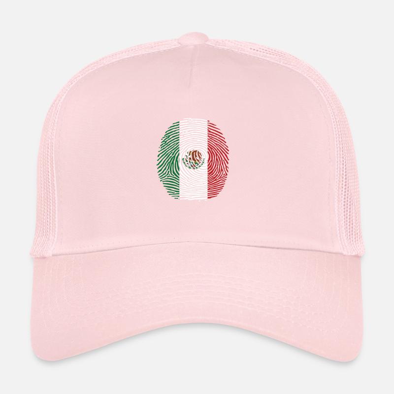 mexico flag fingerprint Trucker Cap