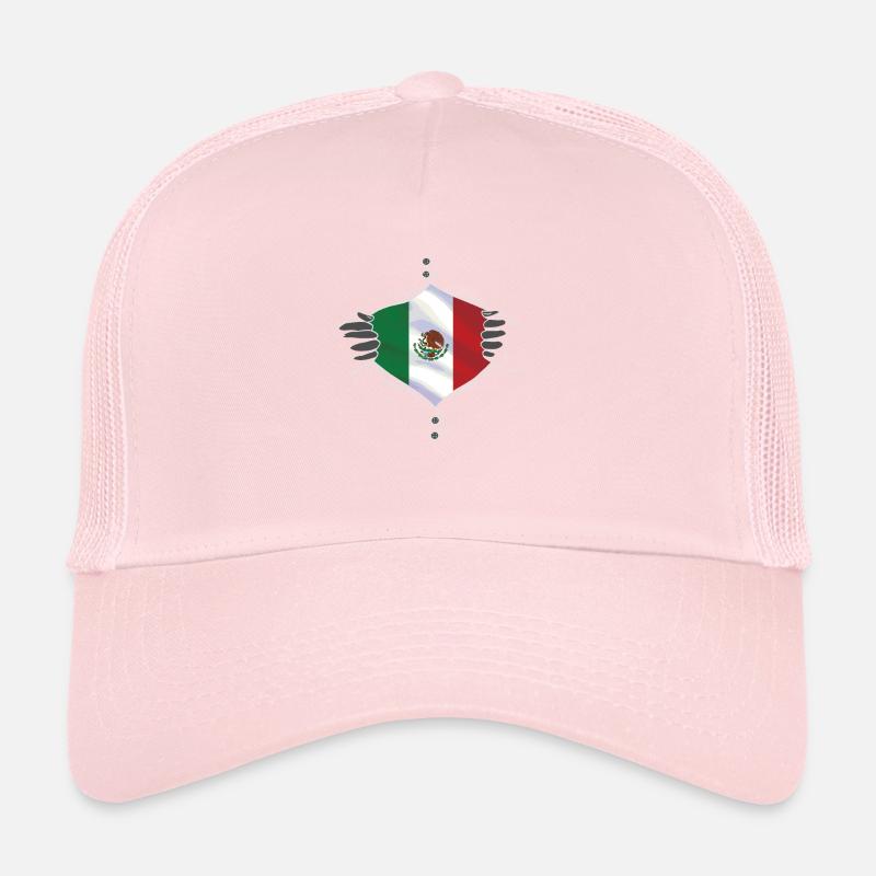 mexico flag proud Trucker Cap