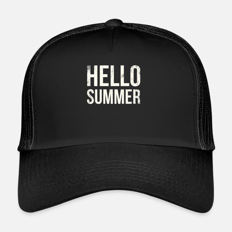 Hello Summer Ice Cream Design pour surgelé Casquette trucker 
