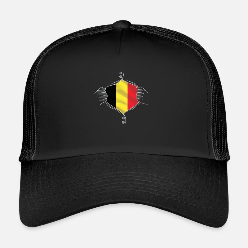 drapeau belge fier Casquette trucker 