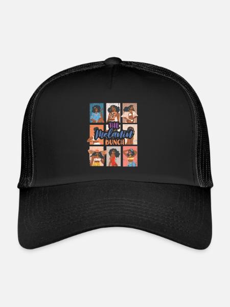 The Melanin Bundle For Proud African Americans - Trucker Cap - black/black - Front