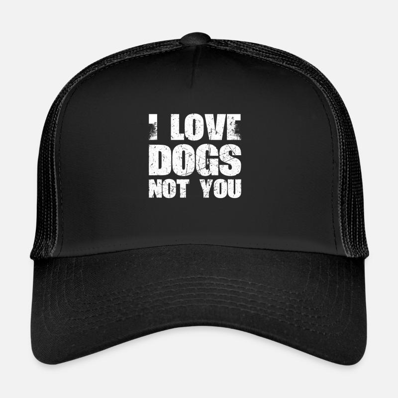 J’aime les chiens, pas vous concevez pour Casquette trucker 