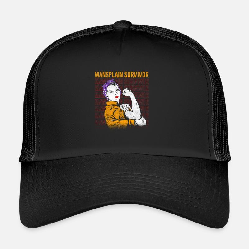 Mansplain Survivor Design For Feminists Trucker Cap