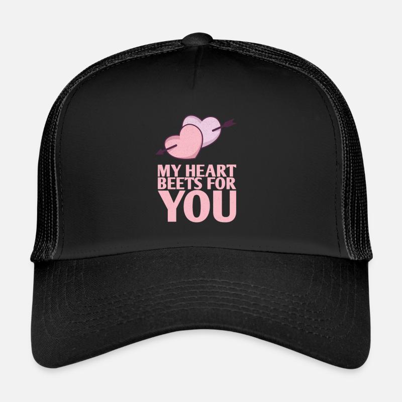Mes betteraves de cœur pour vous Conception de mariage pour la mariée Casquette trucker 