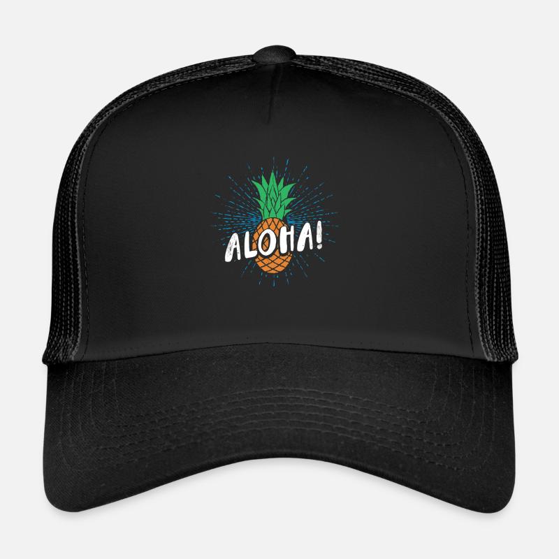 Aloha ananas design Pour les amoureux de la plage ananas Casquette trucker 