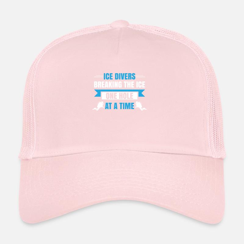 loons breaking the ice hole by hole, Trucker Cap