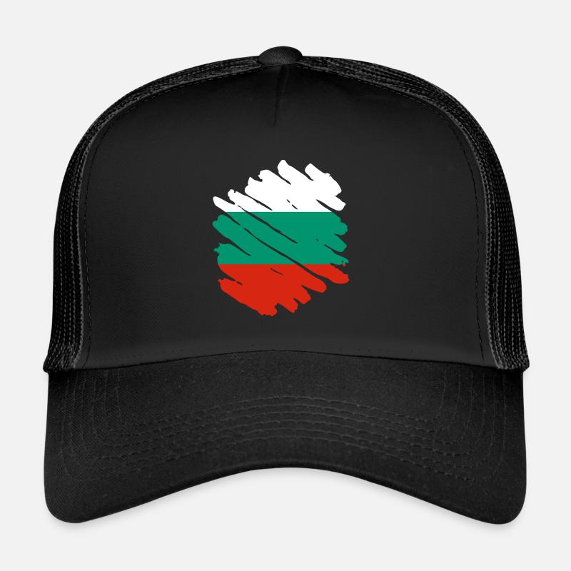 Drapeau de la Bulgarie Drapeau bulgare Sables d’or Casquette trucker 