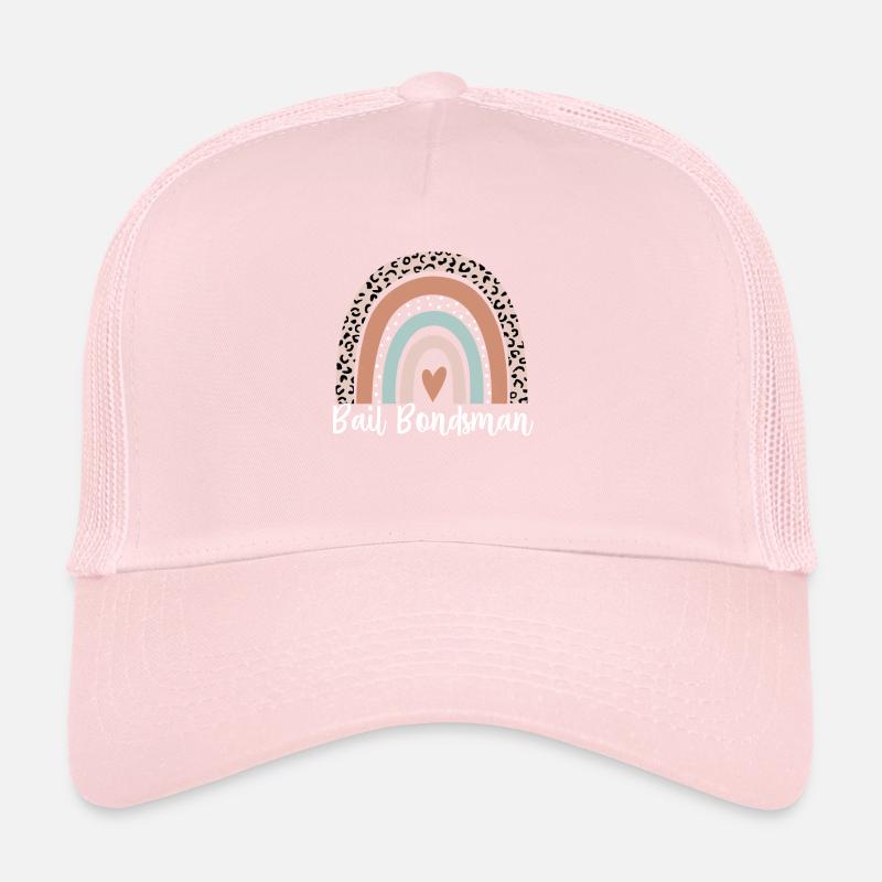 Caution Bondsman Arc-en-ciel Léopard Drôle Caution Bondsman Casquette trucker 