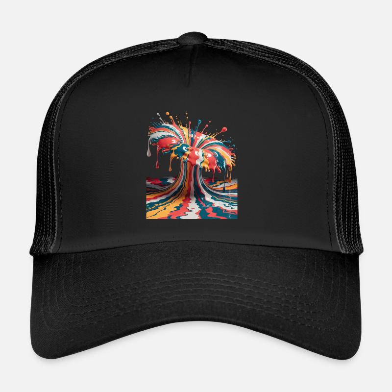 Regenbogen-Farbexplosion Trucker Cap