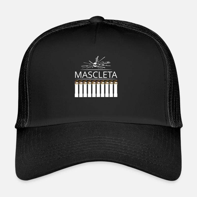 Pyro Mascleta Fallas Valencia Pirotecnica - Casquette trucker  - noir/noir