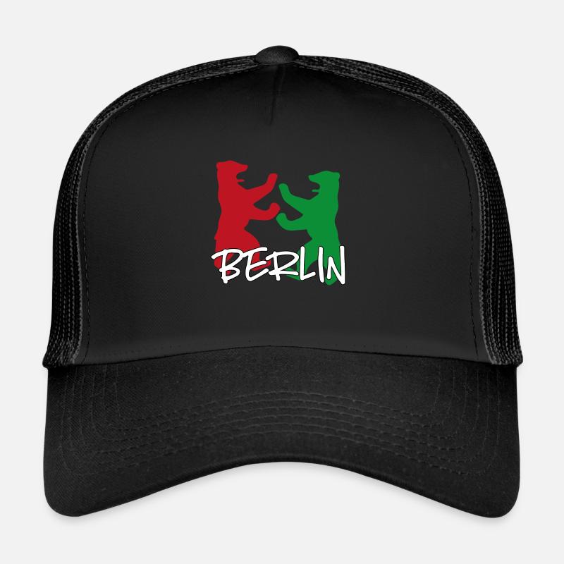 Berlin - Casquette trucker  - noir/noir