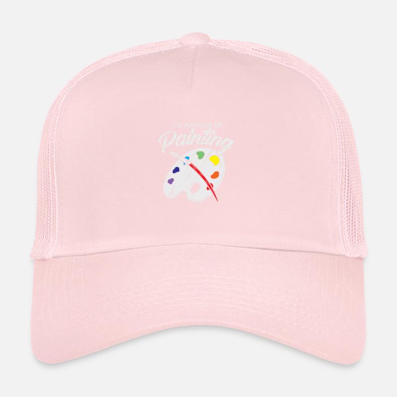 Painter Artist Brushes Mixed Pallet Gift Trucker Cap