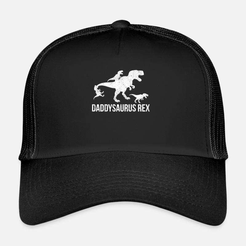 Daddysaurus Rex 3 kids t shirt Trucker Cap