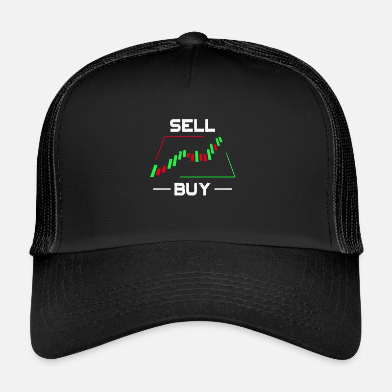 Stock Market Trader Candlestick Chart Trading Gift Trucker Cap